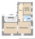 Grundriss - Schön sanierte 2-Raumwohnung mit offener Küche in Pieschen !!! - 