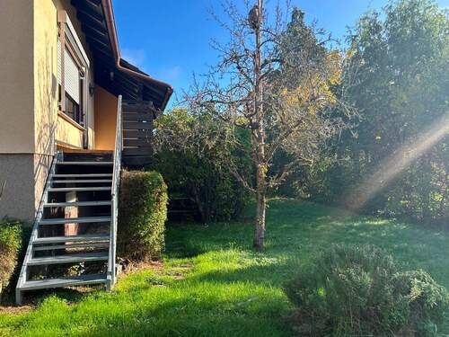 Idyllischer Garten hinter dem Haus - 