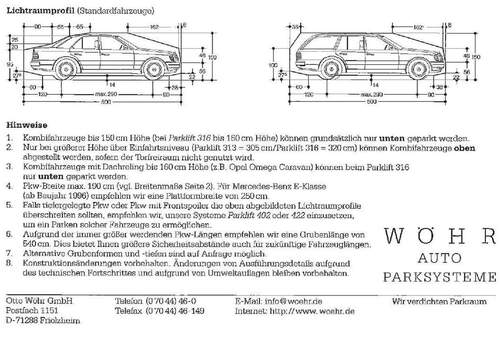 Fahrzeugmaßen PKW+Kombi PKW - Garage, Stellplatz in München