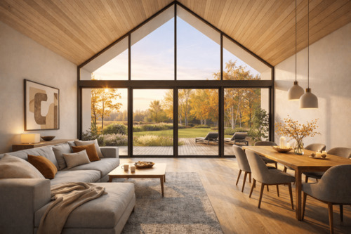 Innenansicht Wohnbereich (Visualisierung) - 6 Zimmer Einfamilienhaus in Lauenau