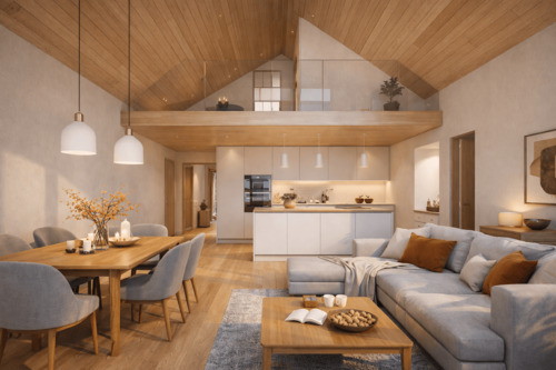 Innenansicht Galerie (Visualisierung) - Einfamilienhaus mit 170,00 m&sup2; in Lauenau zum Kaufen