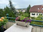 Blick vom Balkon - 2 Zimmer Etagenwohnung in Radebeul
