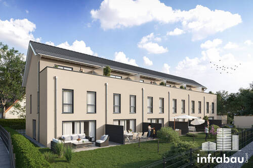 Gartenansicht - 5 Zimmer Reihenmittelhaus in Stadtbergen