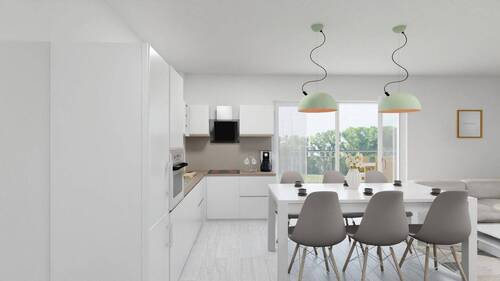 Visualisierung Küche & Essen - 4 Zimmer Etagenwohnung in Rottenburg