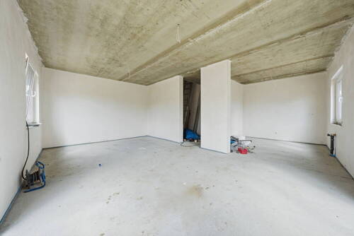 Wohnzimmer mit Küche - Bauphase - 