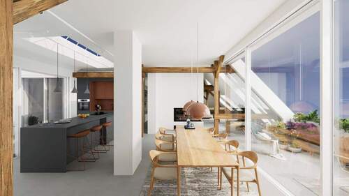 Rendering Loft 1 - 1 Zimmer Etagenwohnung zum Kaufen in Berlin