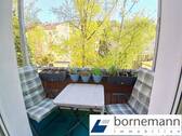 Balkon zum Innenhof - Südstadt, ruhige Seitenstraße! 3-Zimmer-Wohnung mit Südbalkon!