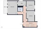 Grundriss-Schema 3-Zimmer-Wohnung - 