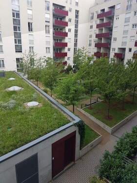 Blick vom Kinderzimmer - Etagenwohnung mit 103,00 m&sup2; in Frankfurt zum Kaufen