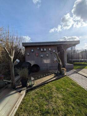 Die Garage vom Garten - 