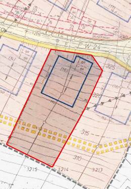 Bebauungsplan mit Baufenster - 