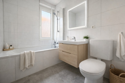 Badezimmer (Einrichtung KI generiert) - 