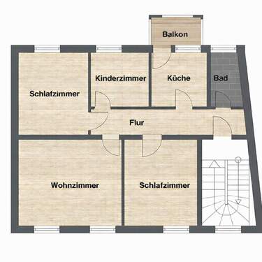 Bild 2 - 4 Zimmer Etagenwohnung zur Miete in Stralsund