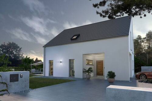 Ansicht Eingang - Bauen mit OKAL - EIN HAUS ZUM VERLIEBEN
