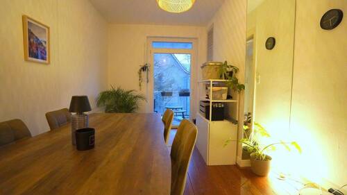Vom Esszimmer gelangen Sie... - Etagenwohnung mit 58,30 m² in Hamburg zum Kaufen