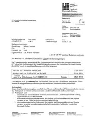 Baulastenverzeichnis - 