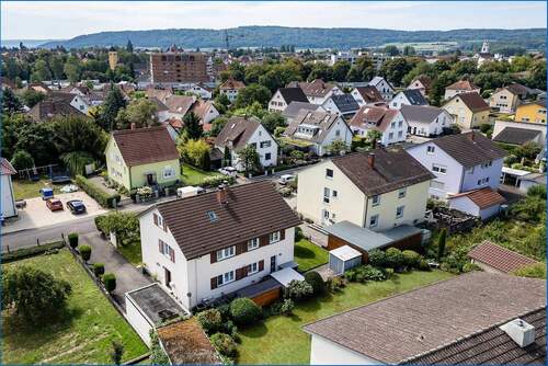 Luftbild Nordseite - Mehrfamilienhaus, Wohnhaus mit 159,70 m² in Gottmadingen zum Kaufen