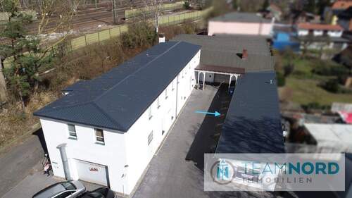 Drohnenaufnahme - Vielseitige Gewerbefläche in Uelzen - ideal für Handwerk, Büro oder Lager