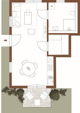 Wohnung im EG Nr. 2 - 