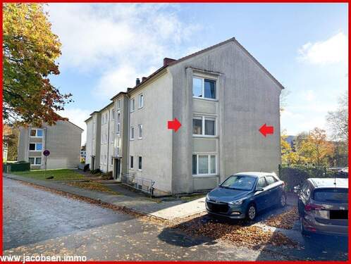 Westansicht - Etagenwohnung mit 74,40 m&sup2; in Schleswig zum Kaufen