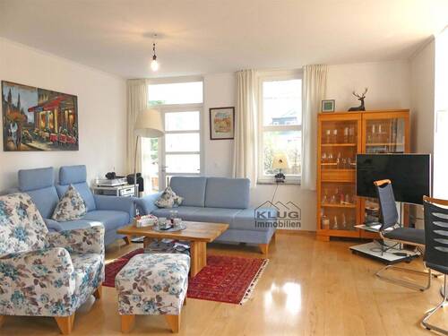 Wohn und Esszimmer mit Veranda - Terrassenwohnung mit 131,00 m&sup2; in Berlin zum Kaufen