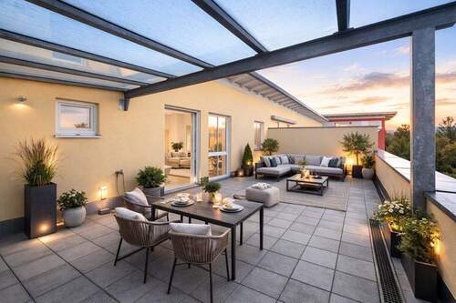 Dachterrasse - Lichtdurchflutete Dachterrassenwohnung in toller Lage