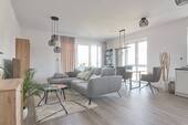 Wohnzimmerbereich - 4 Zimmer Etagenwohnung zur Miete in Thedinghausen