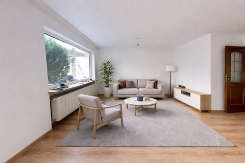 Wohnzimmer KI Bild - 4 Zimmer Doppelhaushälfte zum Kaufen in Neufahrn bei Freising