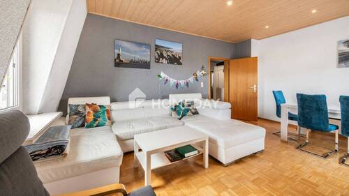 Wohnzimmer 2 - Etagenwohnung mit 108,00 m&sup2; in Donaueschingen zum Kaufen