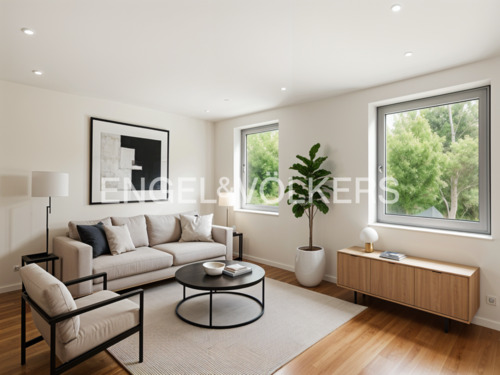 Visualisierung - Wohnzimmer Einliegerwohnung - 