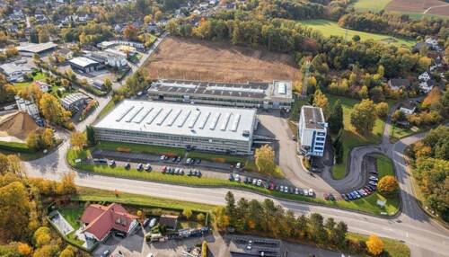 Luftaufnahme - Halle in Wissen