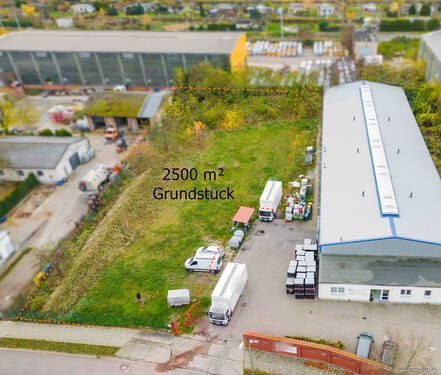 Ansicht Drohne - Grundstück zum Kaufen in Schönebeck (Elbe)