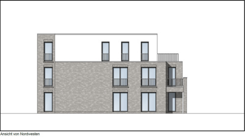Ansicht von Nordwesten - 3 Zimmer Etagenwohnung zur Miete in Oldenburg