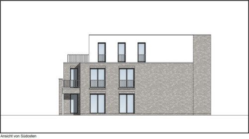 Ansicht von Südosten - Etagenwohnung mit 84,00 m&sup2; in Oldenburg zur Miete