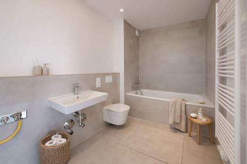 Badezimmer- Visualisierung - Etagenwohnung mit 109,00 m&sup2; in München zum Kaufen