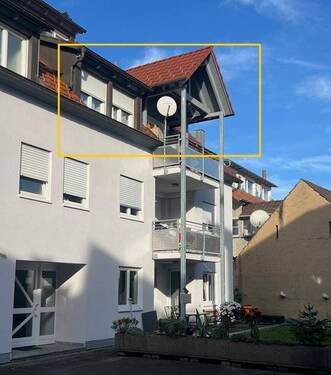 Aussen Balkonseite - Kopie.jpg - 2 Zimmer Etagenwohnung zum Kaufen in Kandern