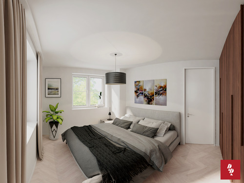 Visualisierung Schlafzimmer Wohnung 1 - 4 Zimmer Etagenwohnung zum Kaufen in Ingolstadt