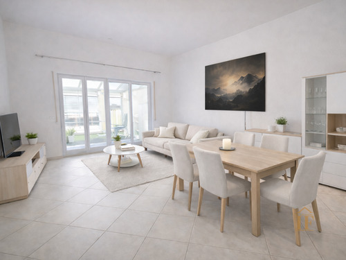 Wohn- und Essbereich visualisier - Lichtdurchflutete 3-Zimmer-Wohnung mit Wintergarten in Neufahrn bei Freising