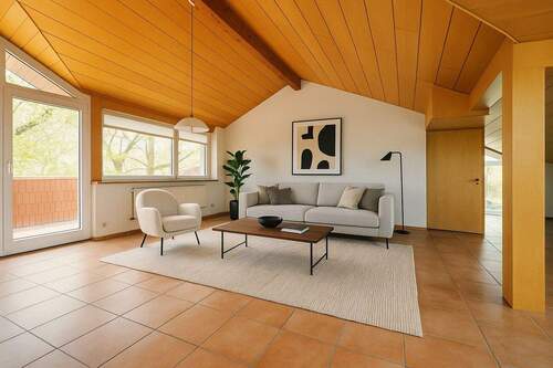 Visualisierung Offener Dachbereich für Gestaltungsspielraum und mit Balkonzugang - 