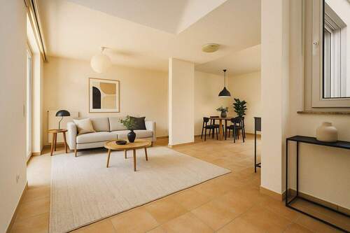 Visualisierung Wohnzimmer in der Einliegerwohnung - 