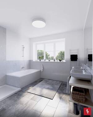 Visualisierung Badezimmer Wohnung 13 - 