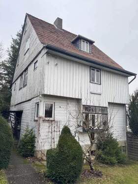 Hausansicht - Denkmalgeschütztes Fachwerk-Einfamilienhaus mit Charakter – seltenes Angebot am Kasseler Brasselsberg