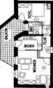 Grundriss - 2 Zimmer Etagenwohnung zum Kaufen in Eisenach