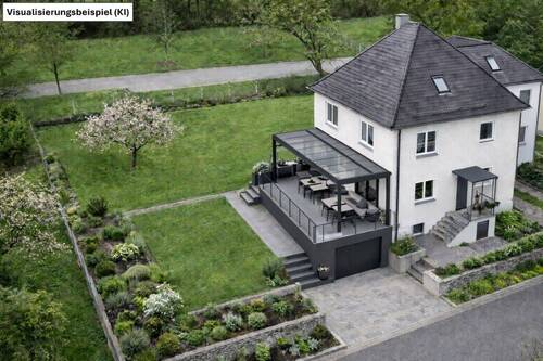 Hausansicht - Großzügige Doppelhaushälfte mit ca. 1.000 m² Grundstück, Ausbaupotenzial & zusätzlicher Waldfläche