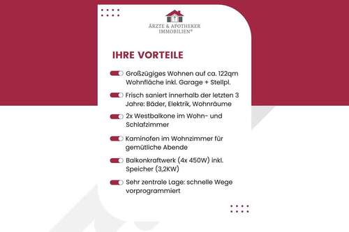 Vorteile - 3 Zimmer Etagenwohnung zum Kaufen in Kassel