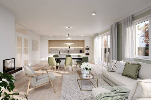 SP17 - Wohnen/Essen/Kochen - EG - NEUBAU-Gartenwohnung in München-Solln: 4 Zimmer, moderner Wohnkomfort im Grünen