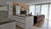 offene Küche mit Kochinsel - 2 Zimmer Etagenwohnung in Bad Mergentheim