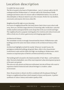 Lagebeschreibung englisch - 