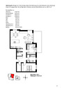 Grundrissplan Wohnung 9 mit Berechnungen - 