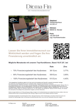 Finanz Hoof - 5 Zimmer Mehrfamilienhaus, Wohnhaus in Sankt Wendel